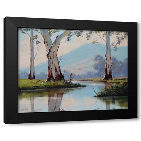 Majestic Gums Black Modern Wood Framed Art Print with Double Matting by Gercken, Graham