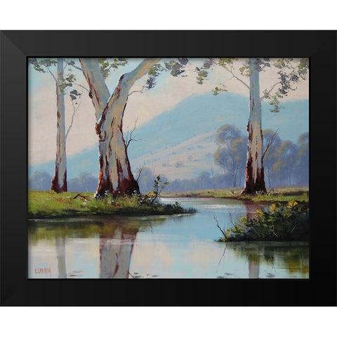 Majestic Gums Black Modern Wood Framed Art Print by Gercken, Graham