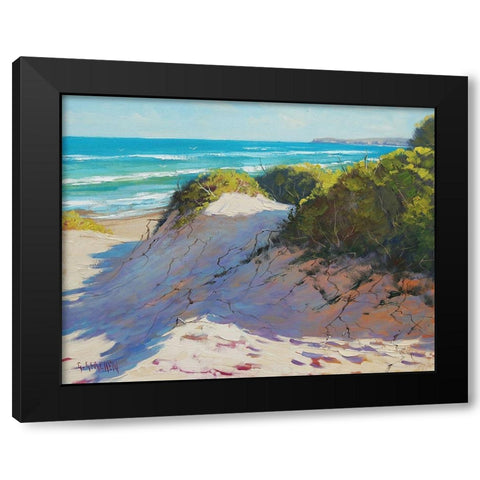 Sunlight And Shadows Across the Dunes Black Modern Wood Framed Art Print with Double Matting by Gercken, Graham