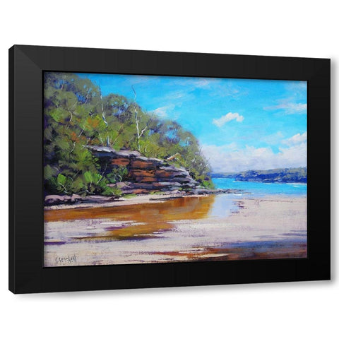 Sydney Harbour Black Modern Wood Framed Art Print by Gercken, Graham