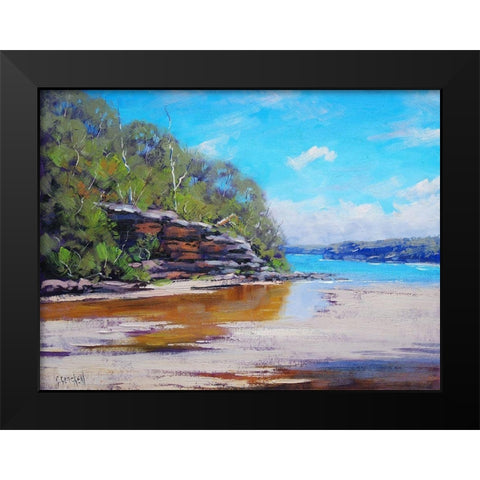 Sydney Harbour Black Modern Wood Framed Art Print by Gercken, Graham