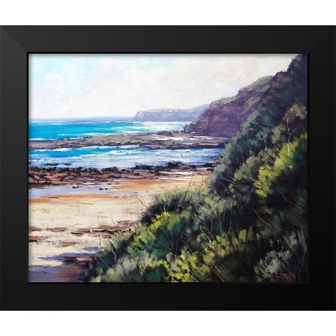 Norah Head View Black Modern Wood Framed Art Print by Gercken, Graham