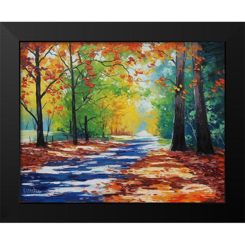 Road Through Mt. Wilson Black Modern Wood Framed Art Print by Gercken, Graham