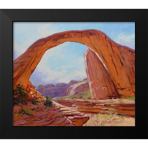 Utah Desert  Arch North America Black Modern Wood Framed Art Print by Gercken, Graham