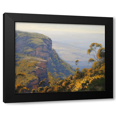 View Across Narrow Neck Black Modern Wood Framed Art Print with Double Matting by Gercken, Graham