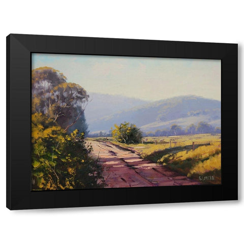 Wicketty War Road Black Modern Wood Framed Art Print with Double Matting by Gercken, Graham