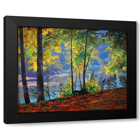Tumut Australia Black Modern Wood Framed Art Print by Gercken, Graham