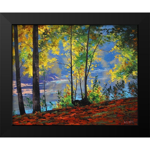 Tumut Australia Black Modern Wood Framed Art Print by Gercken, Graham