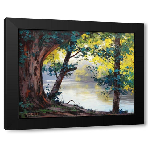 Tumut River NSW Black Modern Wood Framed Art Print by Gercken, Graham