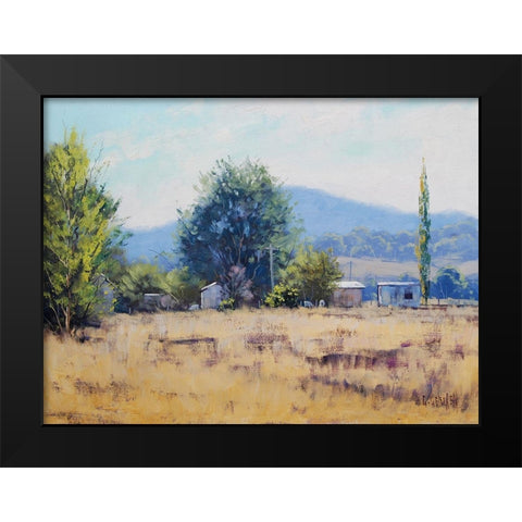 Tumut Farm Australia Black Modern Wood Framed Art Print by Gercken, Graham