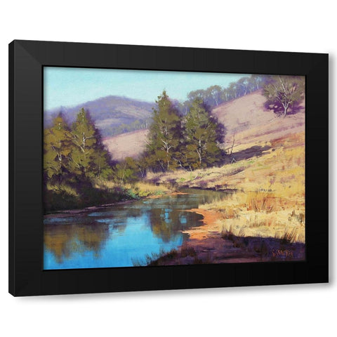 Summer Coxs River Australia Black Modern Wood Framed Art Print by Gercken, Graham