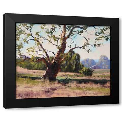 Summer Trees Black Modern Wood Framed Art Print by Gercken, Graham