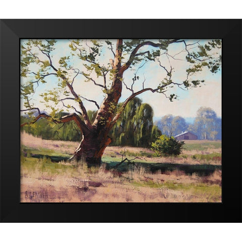 Summer Trees Black Modern Wood Framed Art Print by Gercken, Graham