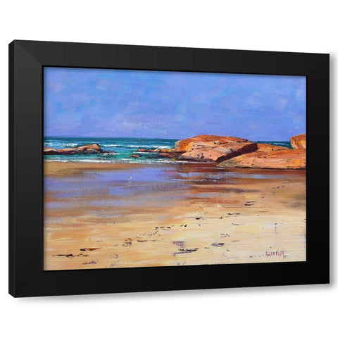 South West Rocks Black Modern Wood Framed Art Print by Gercken, Graham
