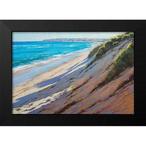Sandy Bank The Entrance Australia Black Modern Wood Framed Art Print by Gercken, Graham