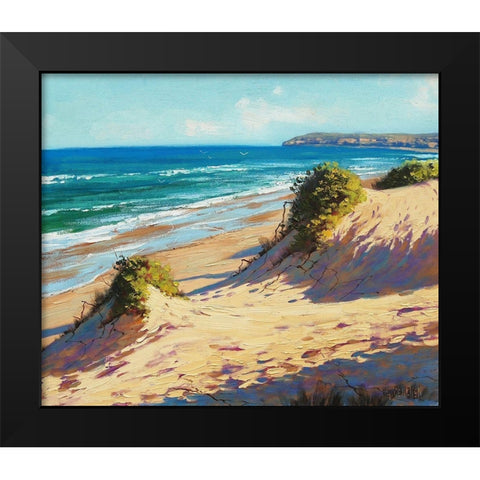Sand Dunes NSW Black Modern Wood Framed Art Print by Gercken, Graham
