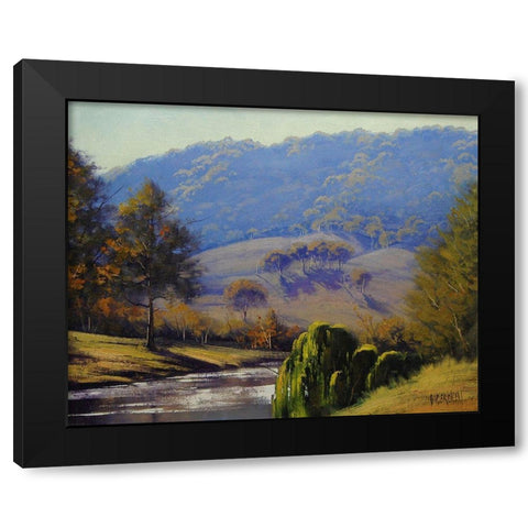 Morning Light Coxs River Black Modern Wood Framed Art Print by Gercken, Graham