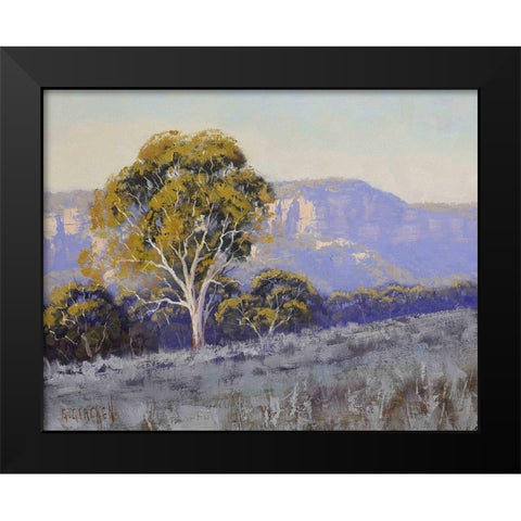 Mountain Gum Trees Black Modern Wood Framed Art Print by Gercken, Graham