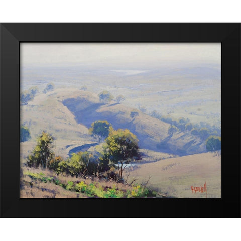 Mudgee Hills Australia Black Modern Wood Framed Art Print by Gercken, Graham
