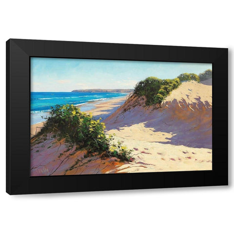 Dune Paintings Black Modern Wood Framed Art Print by Gercken, Graham