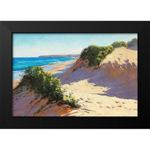 Dune Paintings Black Modern Wood Framed Art Print by Gercken, Graham