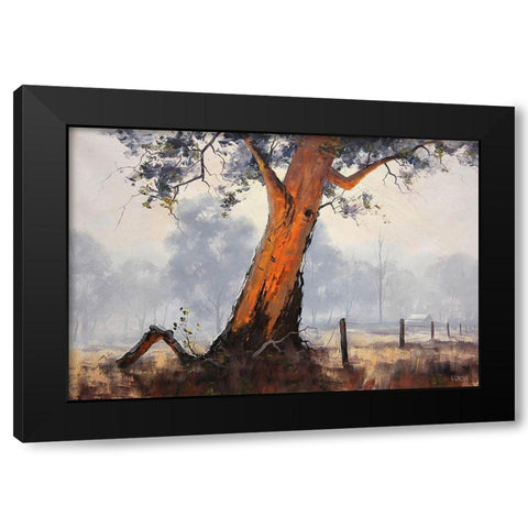 Eucalyptus Tree Paintings Black Modern Wood Framed Art Print with Double Matting by Gercken, Graham