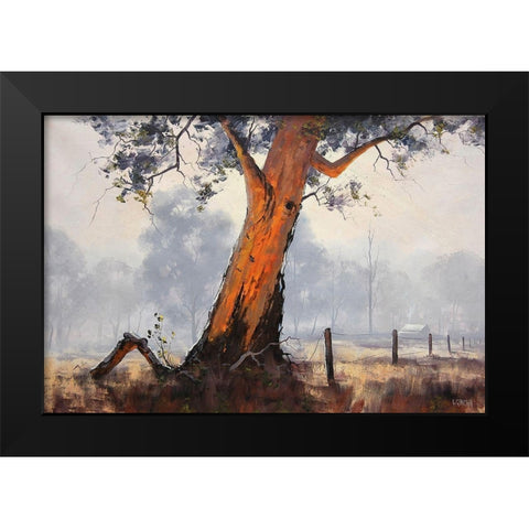 Eucalyptus Tree Paintings Black Modern Wood Framed Art Print by Gercken, Graham