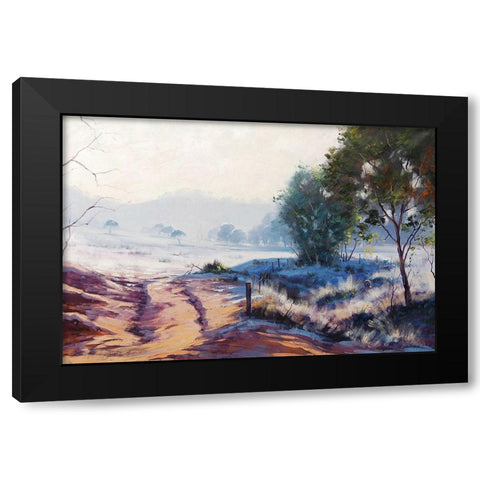 Frosty Morning Hampton Black Modern Wood Framed Art Print by Gercken, Graham