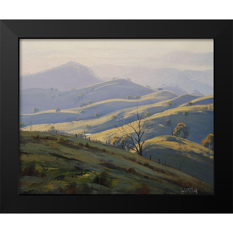 Kanimba Valley II Black Modern Wood Framed Art Print by Gercken, Graham