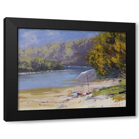 Patongs Summer Black Modern Wood Framed Art Print by Gercken, Graham