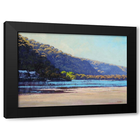 Patongs Creek Australia Black Modern Wood Framed Art Print by Gercken, Graham