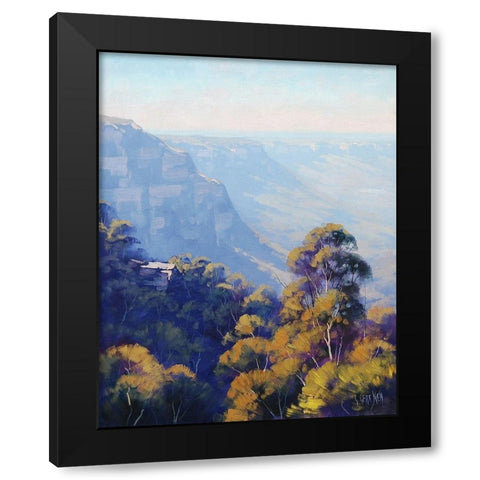 The Jamison Valley Black Modern Wood Framed Art Print by Gercken, Graham
