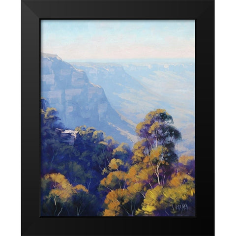 The Jamison Valley Black Modern Wood Framed Art Print by Gercken, Graham