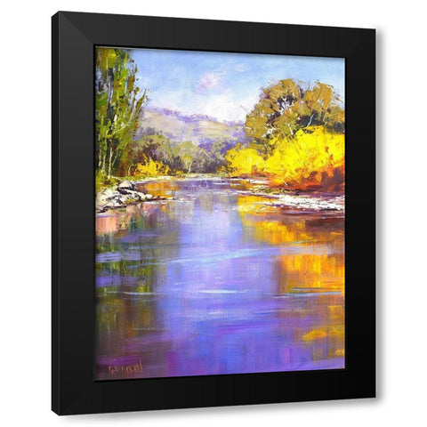 Autumn River Black Modern Wood Framed Art Print by Gercken, Graham