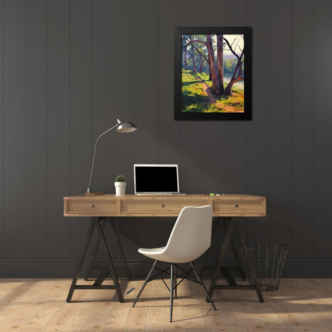 Coxs River Trees Black Modern Wood Framed Art Print by Gercken, Graham