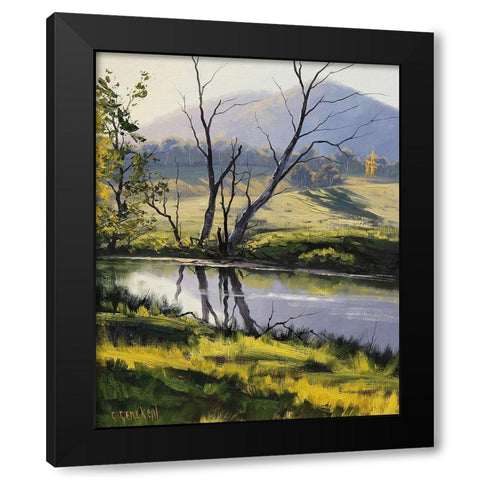 Fish River Reflections Black Modern Wood Framed Art Print by Gercken, Graham
