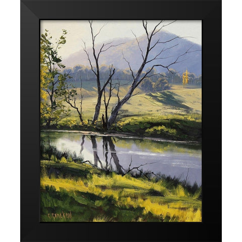 Fish River Reflections Black Modern Wood Framed Art Print by Gercken, Graham