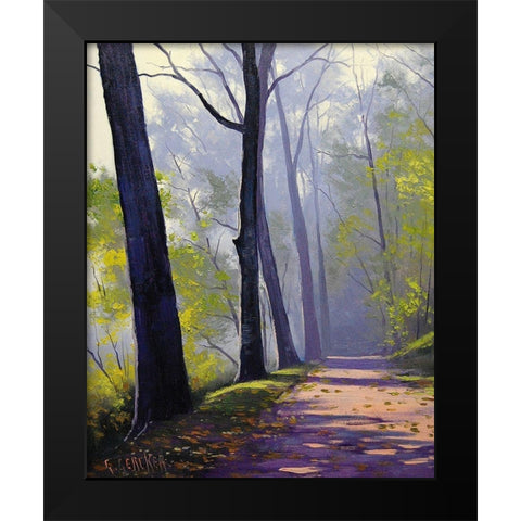 Forest Trail Black Modern Wood Framed Art Print by Gercken, Graham