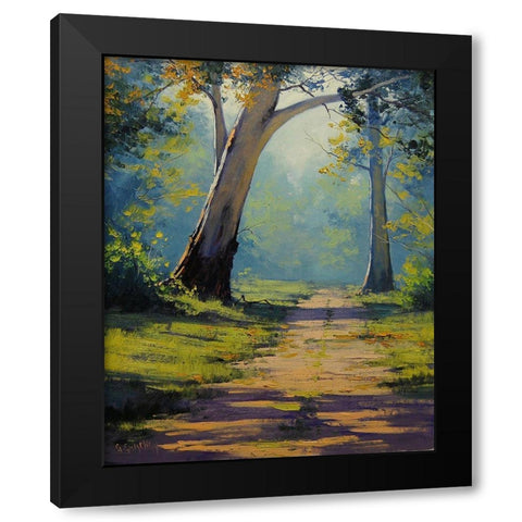 Forest Gum Trees Black Modern Wood Framed Art Print by Gercken, Graham