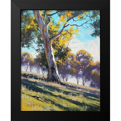 Hillside Gum Black Modern Wood Framed Art Print by Gercken, Graham