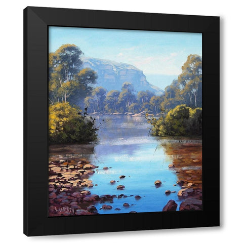 Megalong Creek Black Modern Wood Framed Art Print with Double Matting by Gercken, Graham