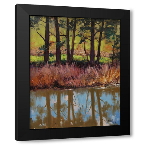 Plein Air Prints Black Modern Wood Framed Art Print with Double Matting by Gercken, Graham