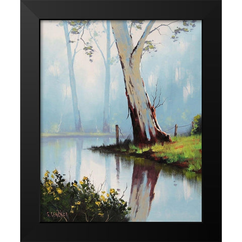 River Black Modern Wood Framed Art Print by Gercken, Graham