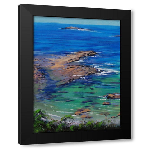 Shallow Waters Black Modern Wood Framed Art Print by Gercken, Graham
