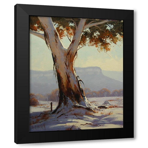 Snow Gum Prints Black Modern Wood Framed Art Print by Gercken, Graham