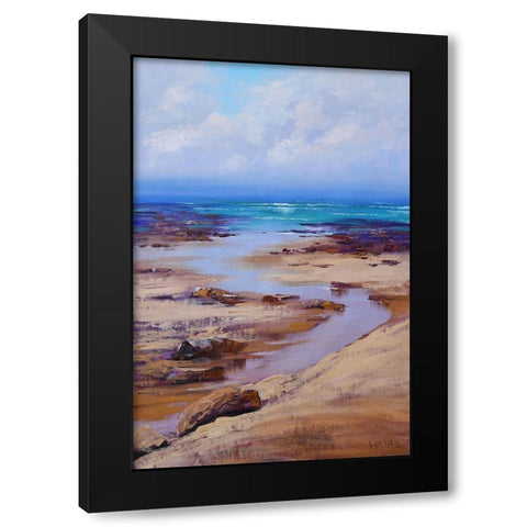 South Coast NSW Beachscape Black Modern Wood Framed Art Print by Gercken, Graham
