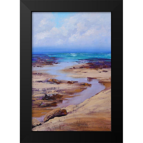 South Coast NSW Beachscape Black Modern Wood Framed Art Print by Gercken, Graham