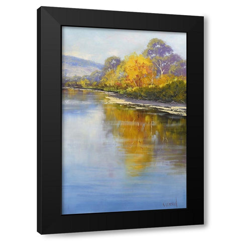 Tumut River Black Modern Wood Framed Art Print by Gercken, Graham