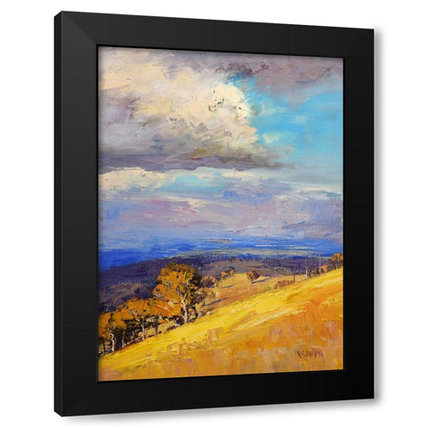 Valley Clouds Kinimbla Black Modern Wood Framed Art Print by Gercken, Graham