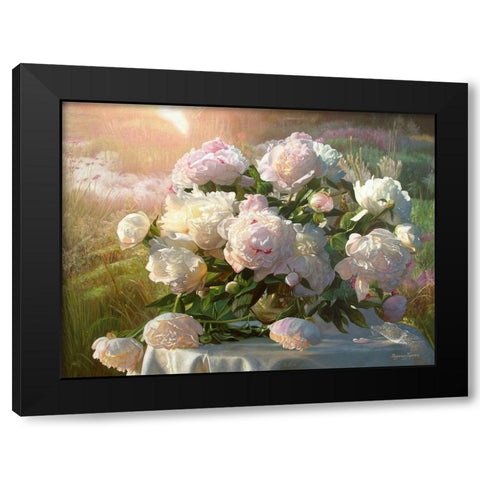 Bouquet in the Garden Black Modern Wood Framed Art Print with Double Matting by Kopania, Zbigniew